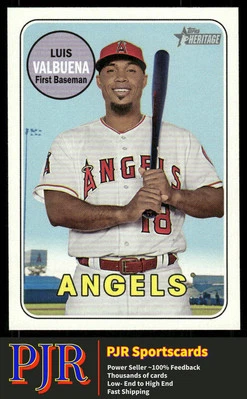 Luis Valbuena 2018 Topps Heritage #597 Los Angeles Angels 35% Off 4+ - Image 1 of 2