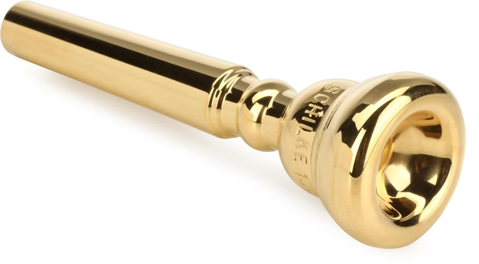 Boquilla trompeta Schilke - 14A4a, chapada en oro (paquete de 2) paquete Foto 1 de 1