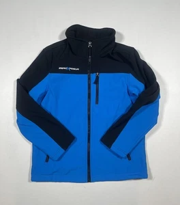 ZeroXposur Jacke Youth Medium 10/12 blau schwarz Softshell Fleece gefüttert Full Zip - Bild 1 von 7