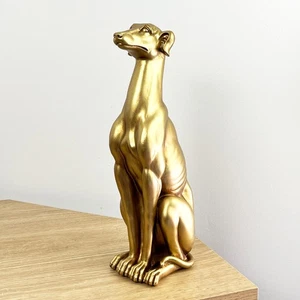 Moderne Wohnzimmer Ornamente 32 cm groß Hund Figur Statue Whippet Sammlerstück - Bild 1 von 8