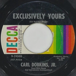 CARL DOBKINS JR. Exclusively Yours / One Little Girl DECCA 9-31088 VG- 45 1960 - Picture 1 of 4