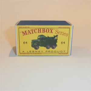 Matchbox Lesney 64a Scammel Breakdown Truck Empty D Style Repro Box - Picture 1 of 4