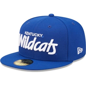 Men's New Era Blue Kentucky Wildcats Script Original 59FIFTY Fitted Hat - Picture 1 of 6
