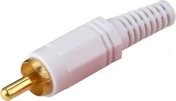 Conector RCA macho blanco - Imagen 1 de 1