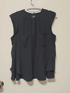 Top Pullover Mossimo Mangas Negro Volantes Talla XXL (como un 18) - Imagen 1 de 10