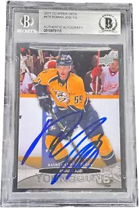 ROMAN JOSI SIGNED 2011/12 UPPER DECK YOUNG GUNS RC CARD #478 BECKETT BAS 2 - Picture 1 of 1