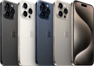Apple iPhone 15 Pro Max 256GB 512GB 1TB (Unlocked) Black Blue Natural White - Picture 1 of 21