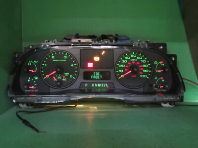 05 F250 F350 PAINEL MEDIDOR DE INSTRUMENTOS DIESEL SPEEDO TACH QUILOMETRAGEM PROG 1122 - Imagem 1 de 4