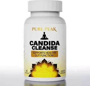 Candida Cleanse - Gut And Colon Support 60 Capsules Natural Herbs, For Men Women - Picture 1 of 5