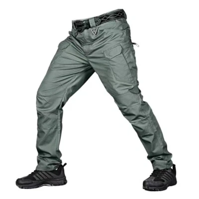 US Men Tactical Cargo Pants Soldier Straight-fit Work Combat Trousers Outdoor A - Image 1 of 4