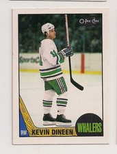 1987-88 OPC #124 KEVIN DINEEN HARTFORD WHALERS O-PEE-CHEE