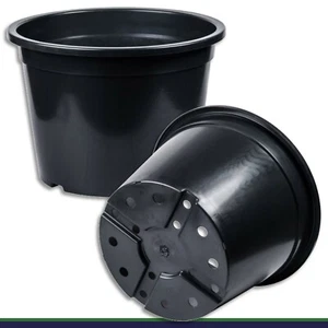 Pflanztopf 80 L schwarz Ø 60 x 43 cm Blumentopf Pflanzgefäß Blumenkübel - Bild 1 von 1