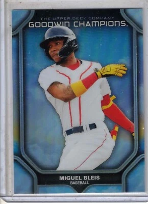 2023 UD Goodwin Champions baseball Miguel Bleis Sky parallel 99/99 card RED SOX - Image 1 of 2
