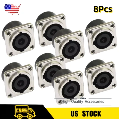 YBY 8 x For Neutrik NL8MPR Speakon Loudspeaker 8 Pole Panel Connector