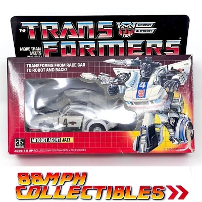 MINT MIB CIB 100% COMPLETE In Box 1984 Transformers G1 Jazz Hasbro Takara - Image 1 of 4
