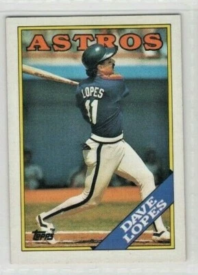 1988 Topps Baseball Card #226 Dave Lopes - Astros - Image 1 of 2