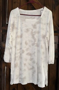 J Jill Dove Gray Tunic Top NWT- Sz L - Picture 1 of 12