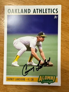 Carney Lansford Autographed Oakland A's 5 X 7 Card - Alumni Sunday 9/22/24 - Picture 1 of 1