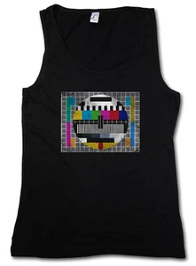 TESTBILD VINTAGE I TANK TOP WESTE The Testbild Theory Retro Big TV Nerd Bang - Bild 1 von 2