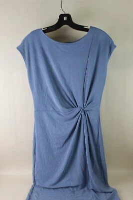 Nordstrom Women's Sleeveless A Line Knot Detail Keyhole Closure Dress-Blue-XS - Image 1 of 4