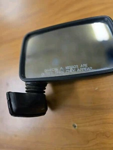 84-91 Isuzu Trooper Right Side Mirror - Passenger Manual Black Plastic OEM - Picture 1 of 5