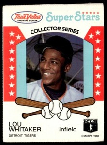 1986 True Value NOLAN RYAN LOU WHITAKER MURPHY Tigers Astros A's sealed