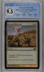 BLESSED REVERSAL 8th Edition Foil Rare CGC 10 MTG [Nostalgium] - Picture 1 of 2