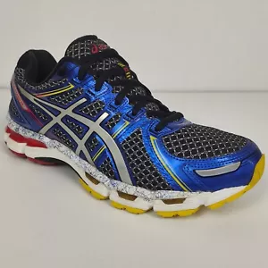 Asics Gel Kayano 19 T342N 9091 Black/Lightning/Blue RUNNING - Picture 1 of 6