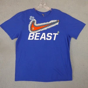Bentgablenits X Nike Shirt Men's XL Blue Beast Custom Short Sleeve Tee - Picture 1 of 12