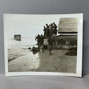 Vintage Found Photo U.S. Marines Amphibious Landing Shaken Denmark 1952 - Picture 1 of 2