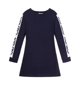 NWT Kenzo Kids Girls Blue Knitted Wool Dress Size 14 Years Old - Picture 1 of 5