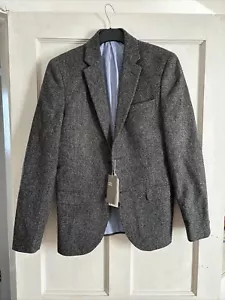 H&M Pure Wool 38R BNWT Moon Cloth Tweed Jacket - Picture 1 of 5