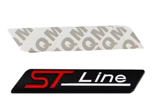 Ford ST Line Badge Black Side Wing Fender For Focus Kuga Puma Fiesta STline Car - Picture 1 of 2