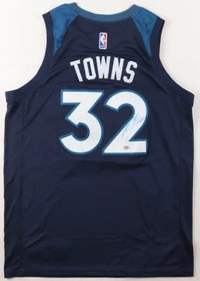 Karl-Anthony Towns Signed Authentic Nike Minnesota Timberwolves Jersey (PSA) - Image 1 of 3