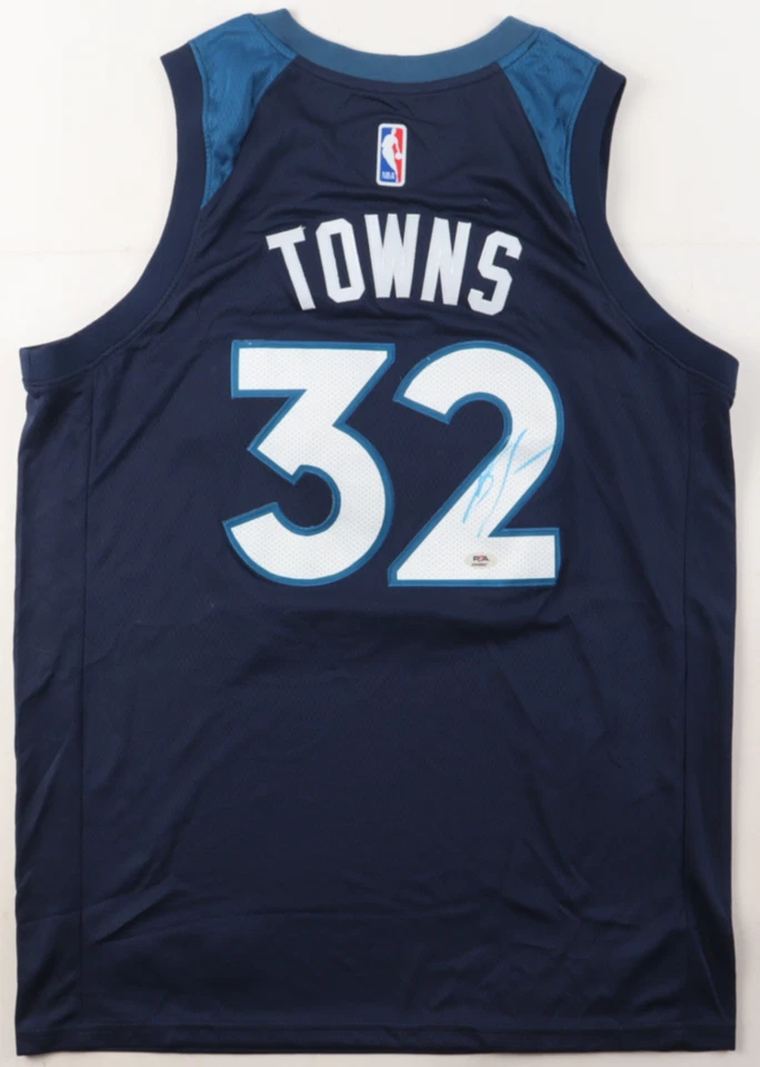 Karl-Anthony Towns Signed Authentic Nike Minnesota Timberwolves Jersey (PSA) - Image 1 of 3
