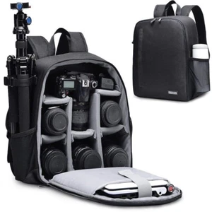 Waterproof DSLR Camera Bag Backpack Shockproof Storage Case For Canon Sony Nikon - Picture 1 of 11