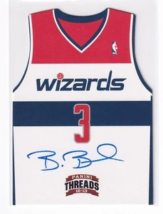 2012 Threads Bradley Beal RC Autograph Auto Die Cut Uniform On Card Wizards #18 - Picture 1 of 2