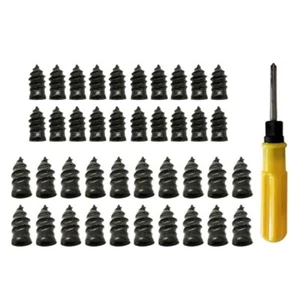 Vacuum Car Tyre Repair Rubber Nail Set Tire Screws Tubeless Repair Tools Kit - Picture 1 of 10
