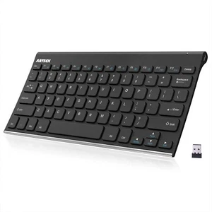 2.4G Wireless Keyboard Stainless Steel Ultra Slim Full Size Keyboard for Compute - Picture 1 of 7