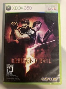 RESIDENT EVIL 5 game complete in case w/ manual Microsoft XBOX 360 - Picture 1 of 3