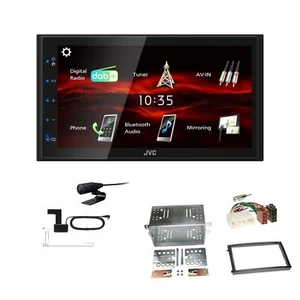 JVC Bluetooth 2DIN DAB+ Autoradio für Ssangyong Rexton II 2006-2013 schwarz - Bild 1 von 5