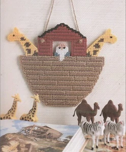 NUR Kunststoff Leinwand Muster - Baby Arche Noah Wandbehang - 9-3/4" Höhe x 7-3/4" Breite - Bild 1 von 2