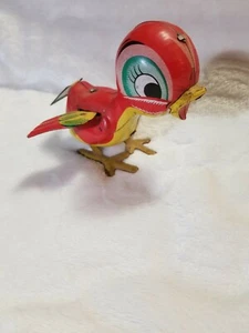 Vintage Mikuni Hopping Chicken with Flapping Wing Tin Mechanical Wind Up Toy - Picture 1 of 11