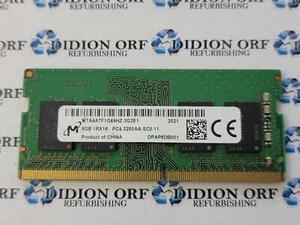 Portátil MICRON 8 GB DDR4 RAM PC4-3200 1Rx16 MTA4ATF1G64HZ-3G2E1, SKU 16622 - Imagen 1 de 1