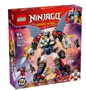 LEGO 71834 NINJAGO: Zane’s Ultra Combiner Mech 1087Pcs, Age:9+ New in Sealed Box - Picture 1 of 3