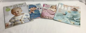 Lot of 4 Knit & Crochet Pattern Books Infant Items JGS220717/BA - Picture 1 of 2