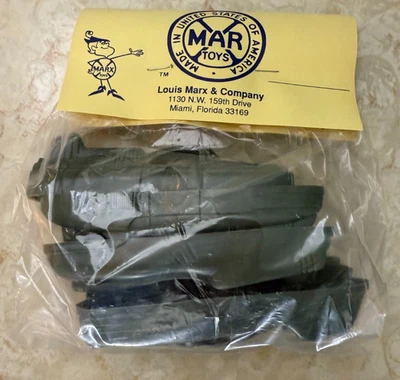 Juego de 4 coches vintage Marx "Cars of the Future" verde años 90 reedición nuevo Foto 1 de 4