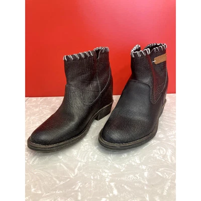 Coolway Black Leather Ankle Boots, Women's Size 5.5/EUR 36 - Image 1 of 4