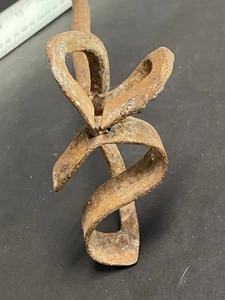 Antique Hand Forged Cattle Livestock Branding Iron Letters *V & S * 3.5”x 2” E3 - Picture 1 of 9