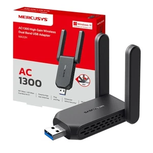 TP Link MA32H WiFi USB AC1300Mbps Chiavetta WiFi per PC Fisso 2 Antenne ad Alto - Foto 1 di 24